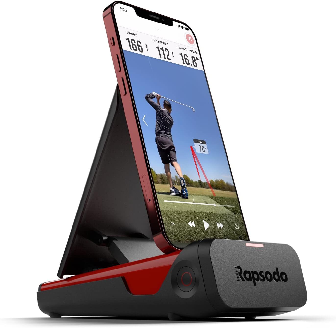 Rapsodo Mobile Launch Monitor for Golf Indoor and Outdoor Use with GPS Satellite