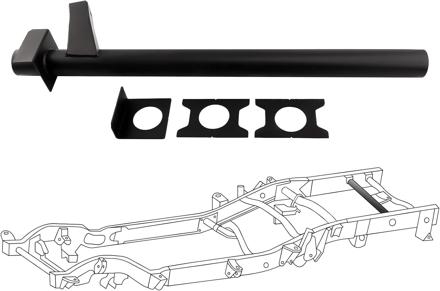 maXpeedingrods Rear Upper Shock Mount Crossmember with Bracket Fit for Chevy