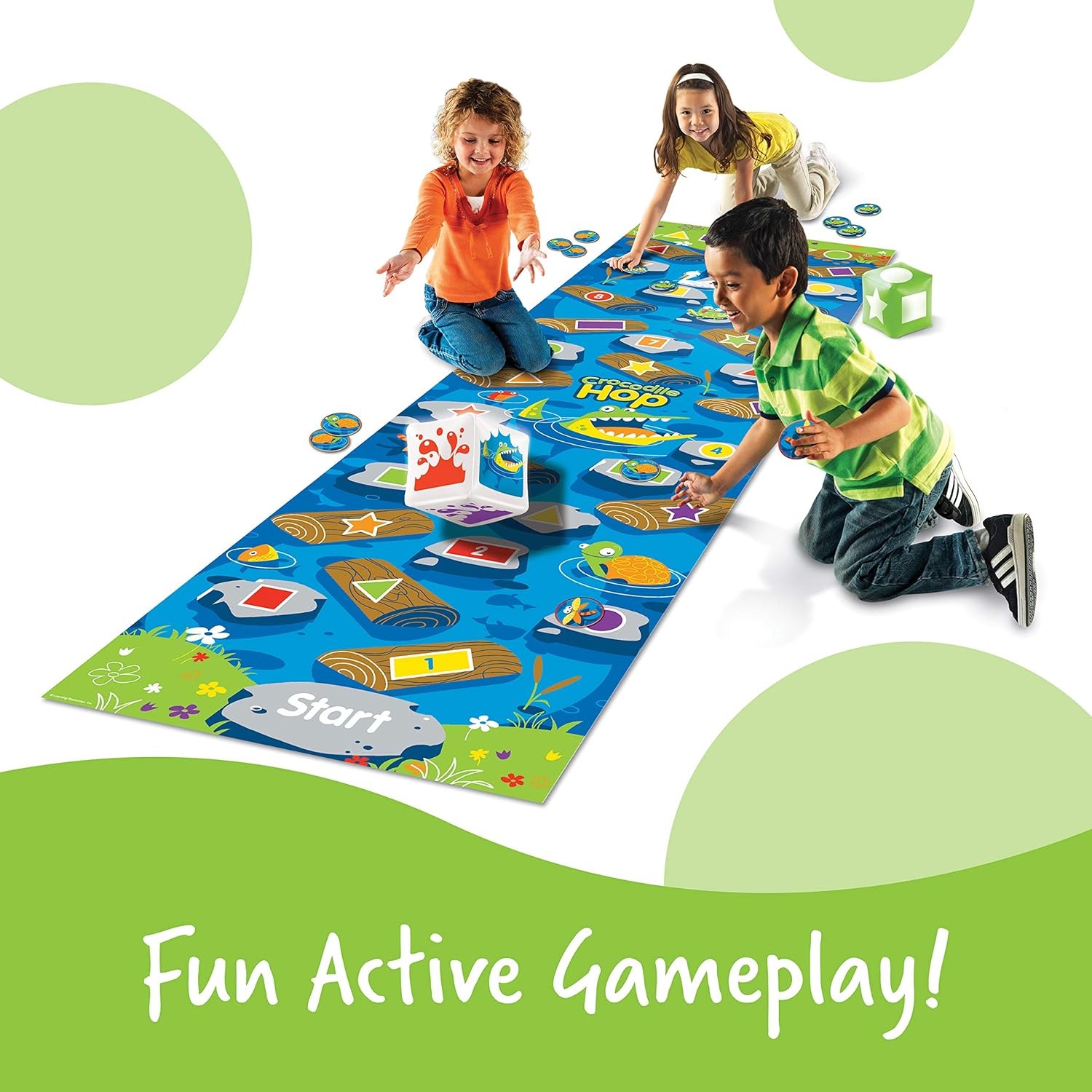 Crocodile Hop Floor Game Gross Motor Skills for Kids