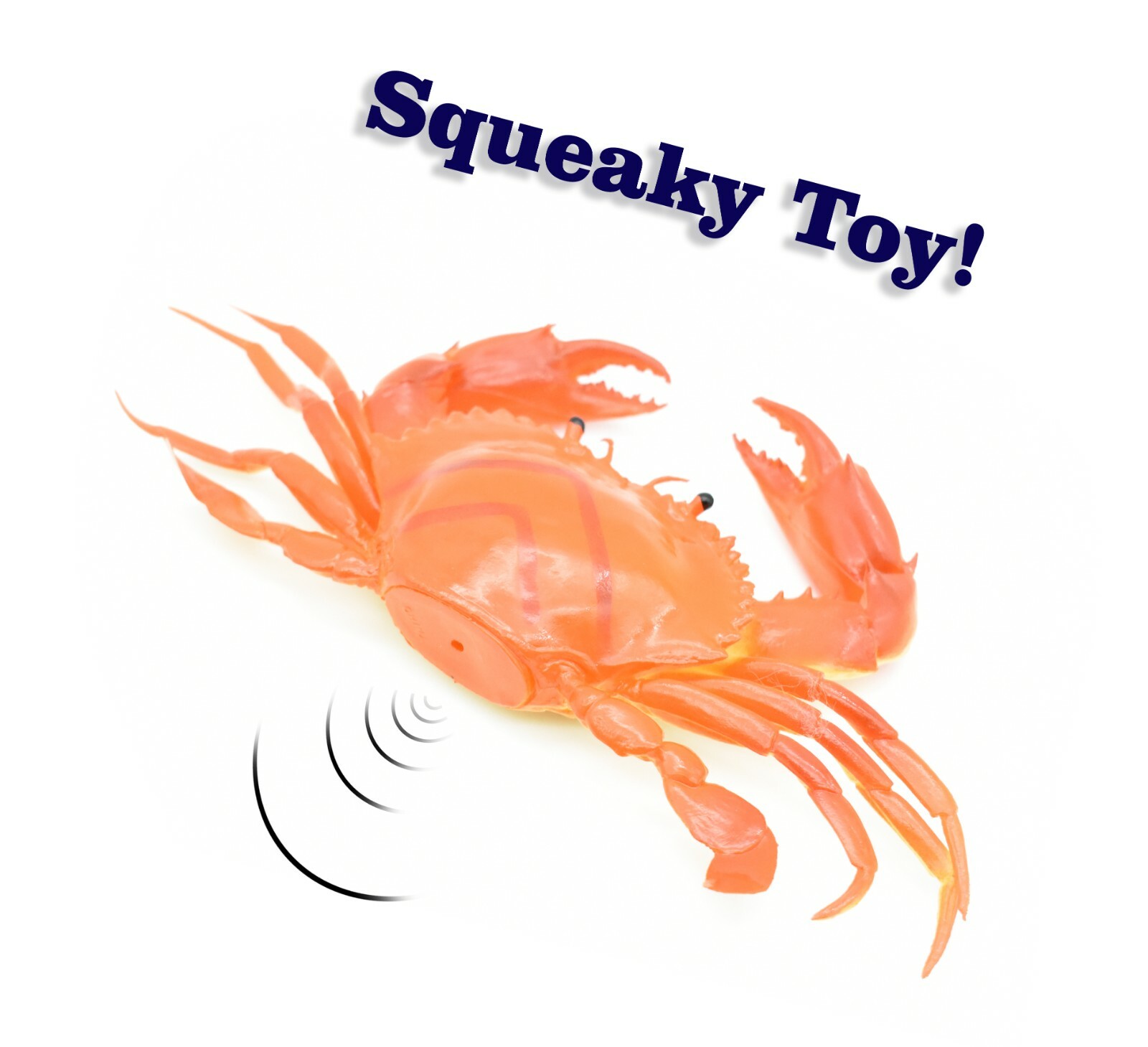 Crab orange and brown Very Nice Rubber Replica with squeak 8″ – F1680 B98