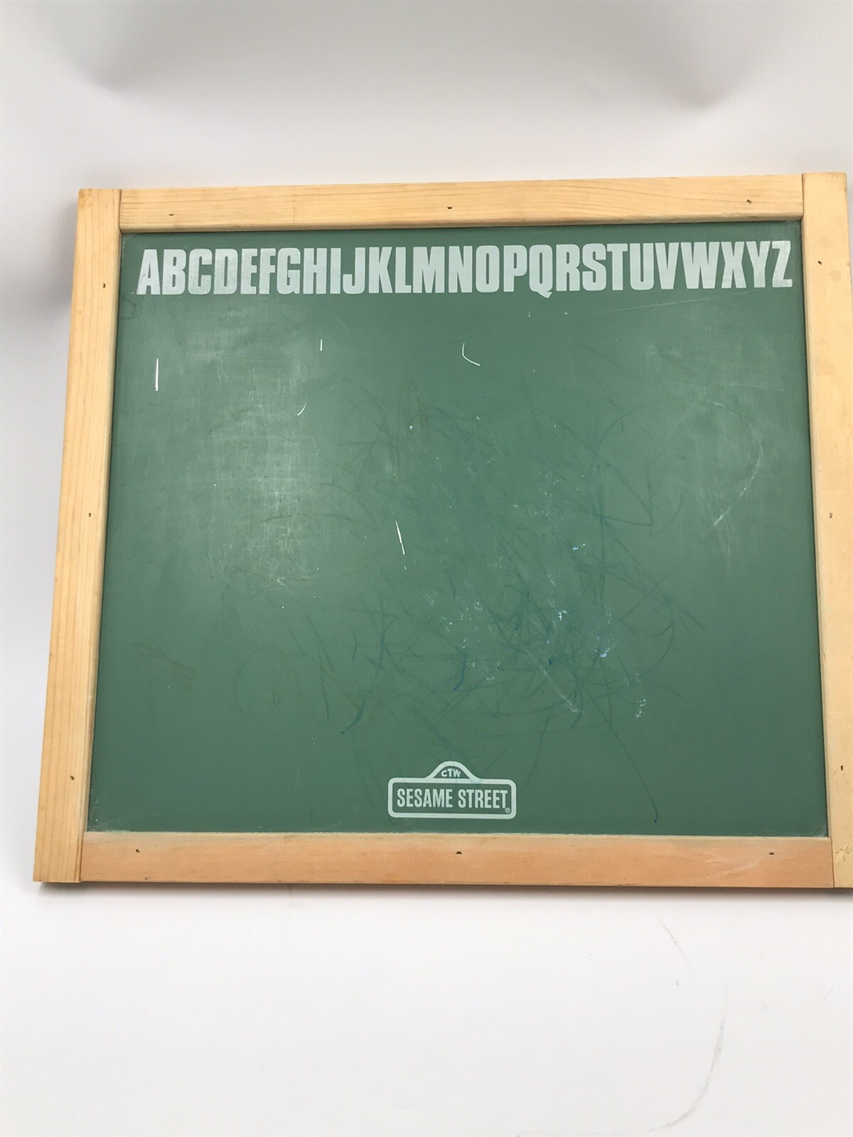 Sesame Street Elmo And Friends Dry Erase And Chalk Board Vintage Wood Frame