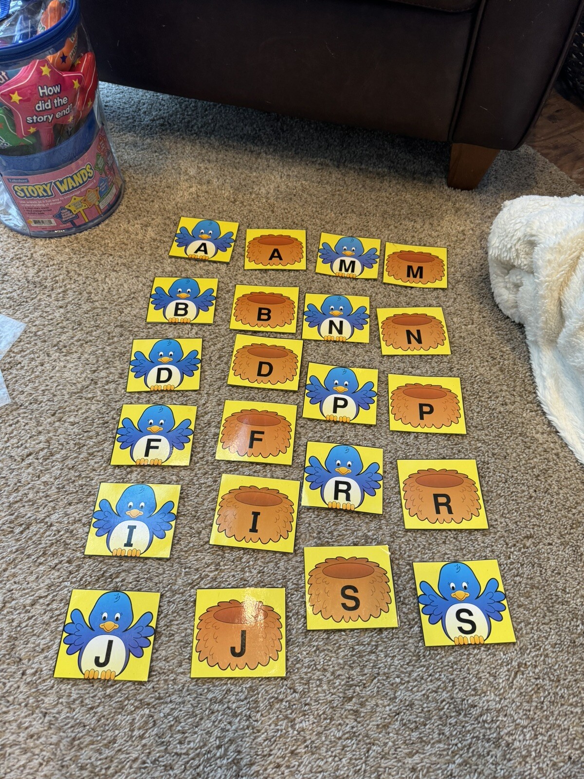8 Diff PUZZLES: Match: Letters, Shapes, Colors Size, Rhyming Pict., Beg. Sound