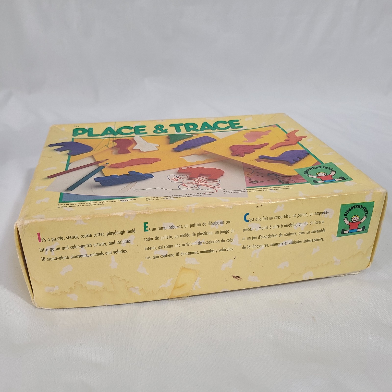 1990 Vintage Discovery Toys Place and Trace Puzzle Complete With Box Art Crafts