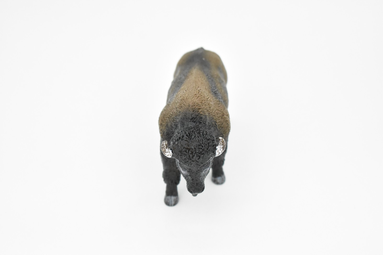 Buffalo, Bison, American, Realistic Plastic Reproduction, Hand Painted Toy 4.5″