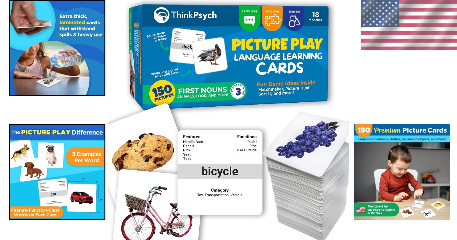150 Picture Cards for Speech Development – Autism Therapy
