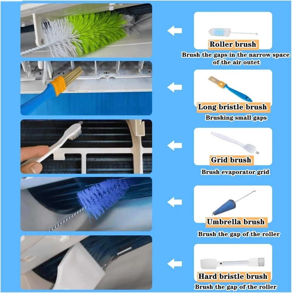 Air Conditioner Cleaning Kit for 37-45in 13PCS Waterproof Wall Mounted Air