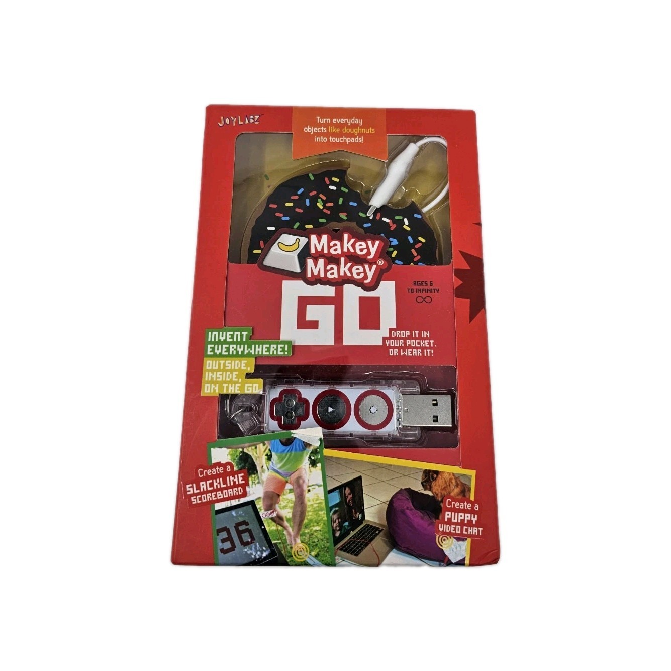 2 Makey Makey GO – Turn Anything Into a Circuit – Portable USB Invention Kit New