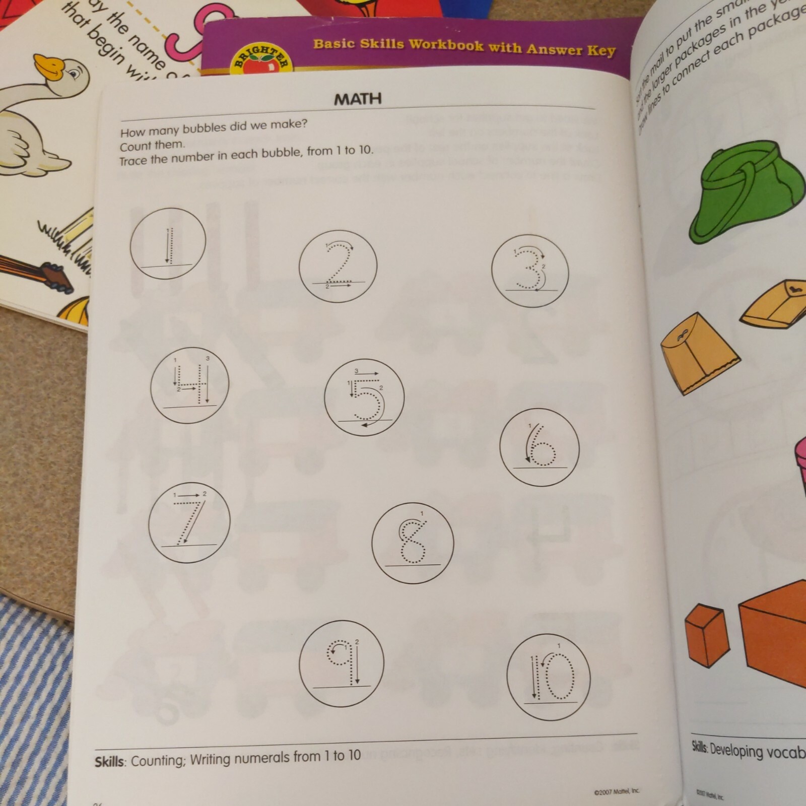 Preschool/Kindergarten Beginning Sounds Letters Numbers Phonics Workbooks (3)…