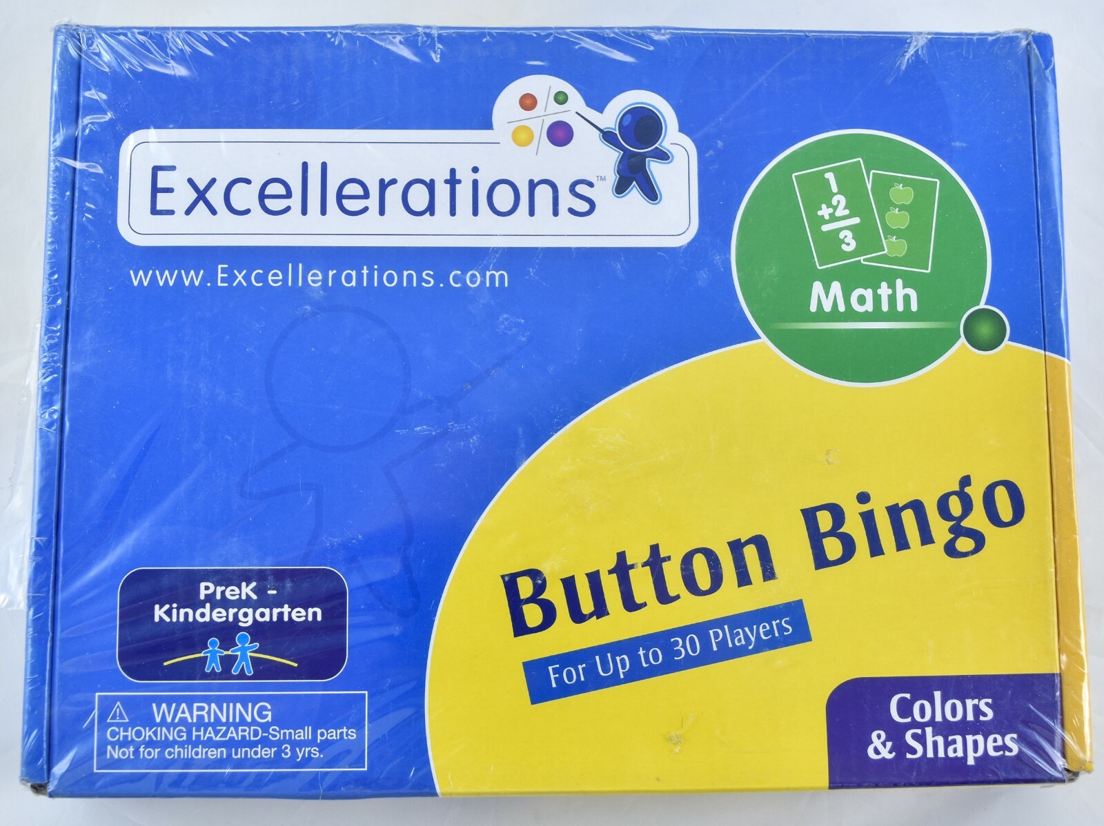 Excellerations Button Bingo Colors and Shapes Homeschool Pre K to Kindergarten