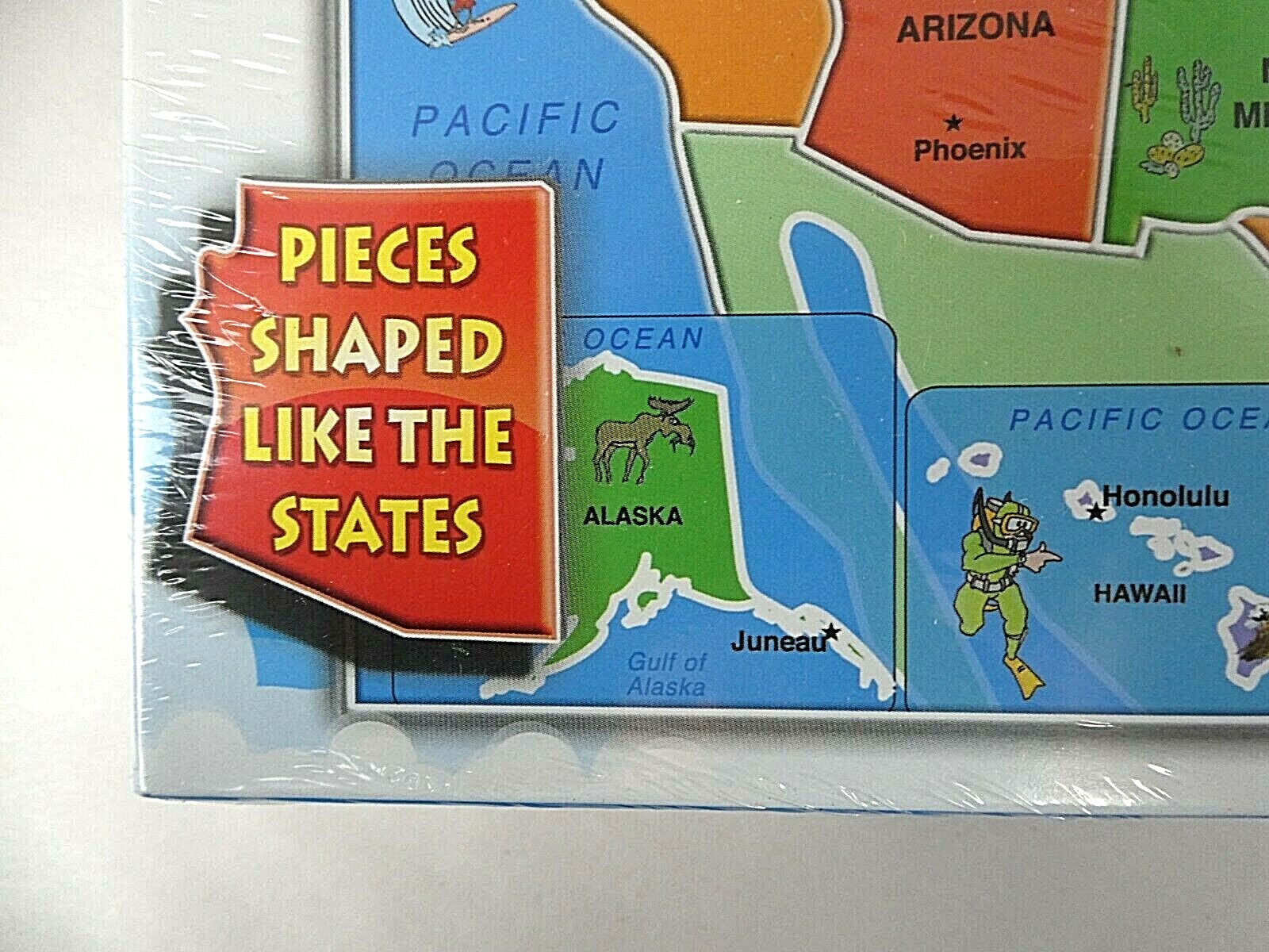 United States Kids Puzzle 55 Jumbo Pieces New in Box