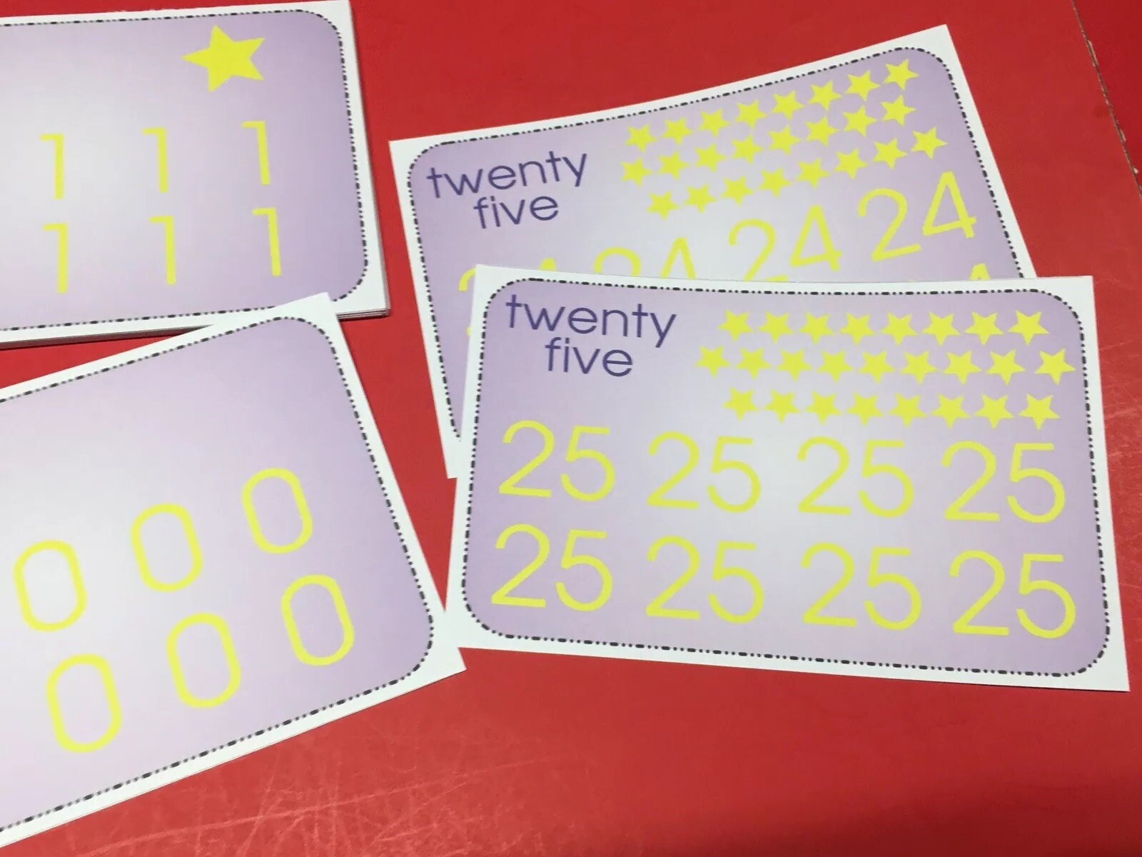Numbers Tracing Set – Wipe n Write Laminated Card Set. 5.5X8.5 Preschool