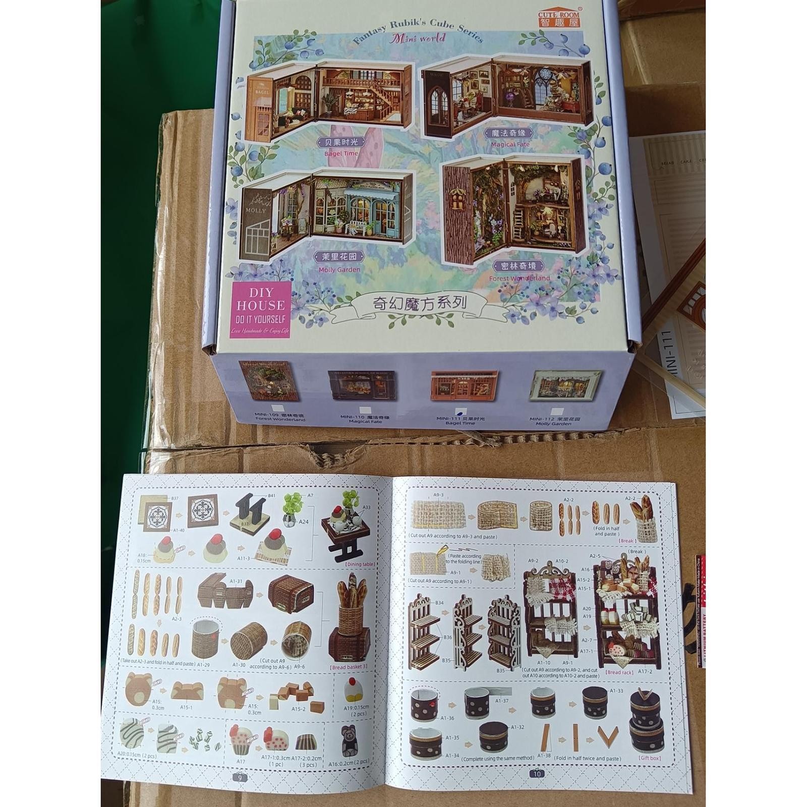 Wooden Doll House Miniature Dollhouse Handmade Crafts
