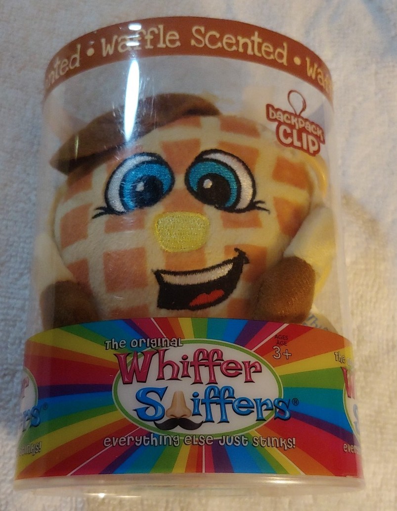 Whiffer Sniffer Backpack Clip- Waffle Aaron WAFFLE SCENTED. New