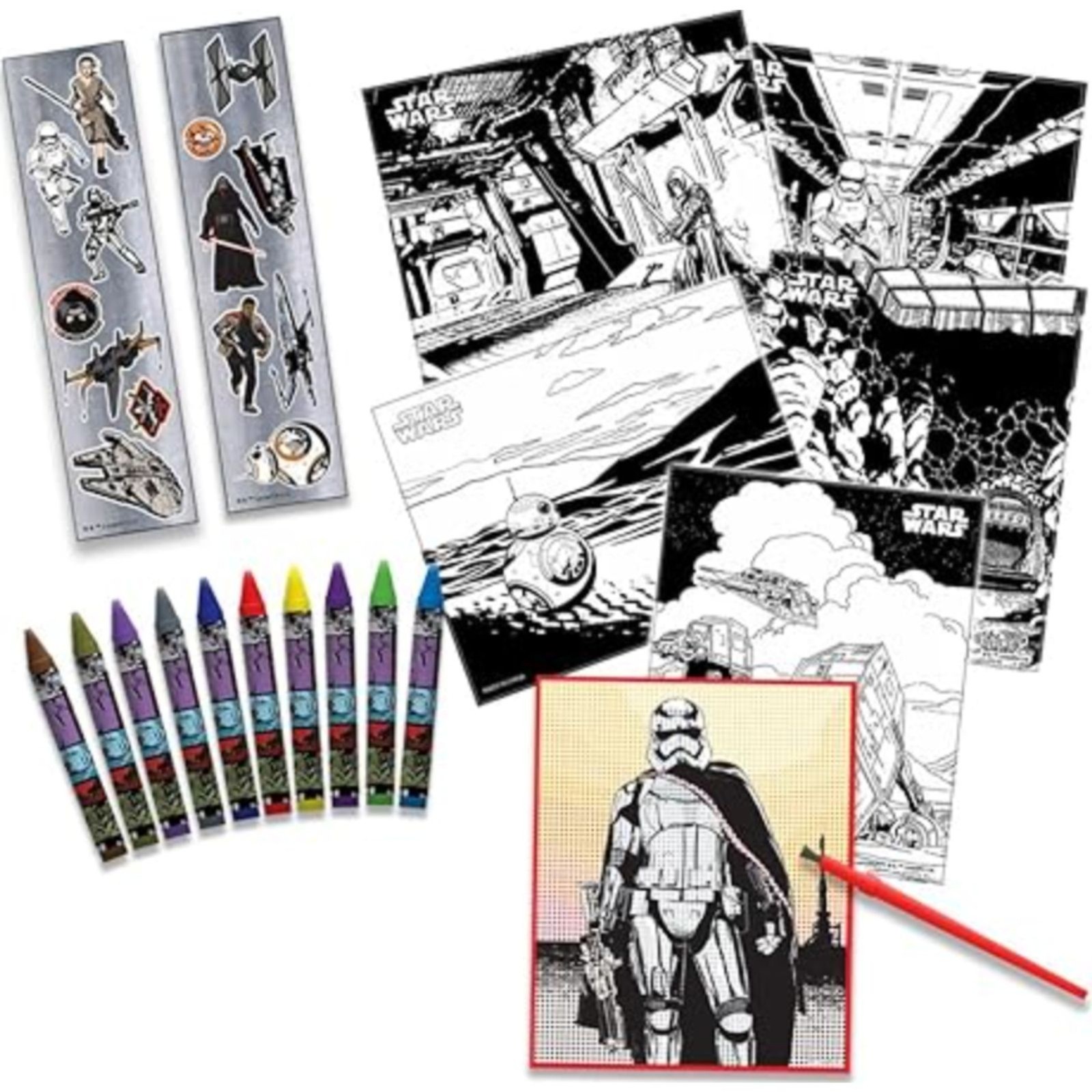 Tara Toys Star Wars Activity Art Can Paint Coloring Sticker Craft Kit
