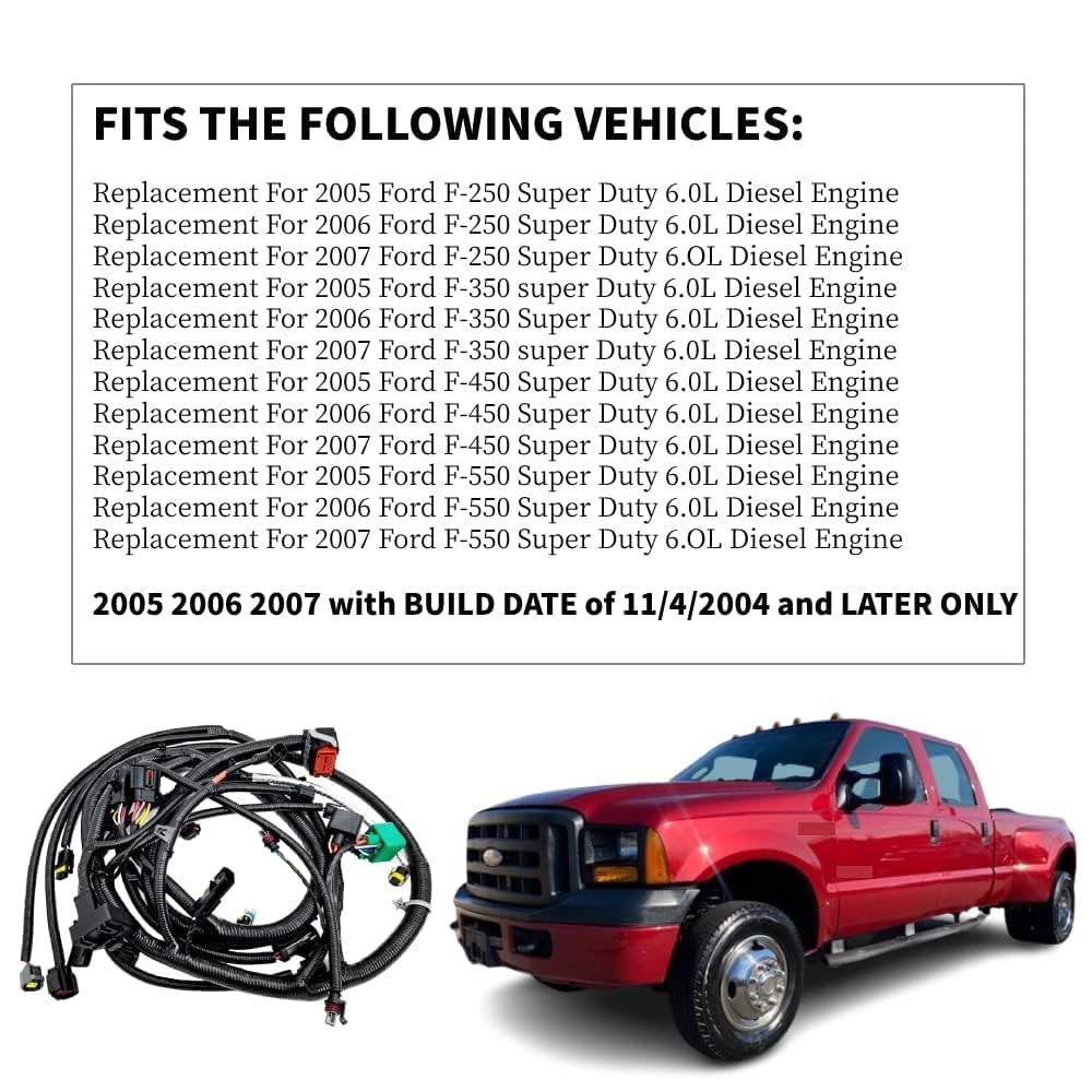 Ford Diesel Wiring Harness 5C3Z 2005-2007 6.0L