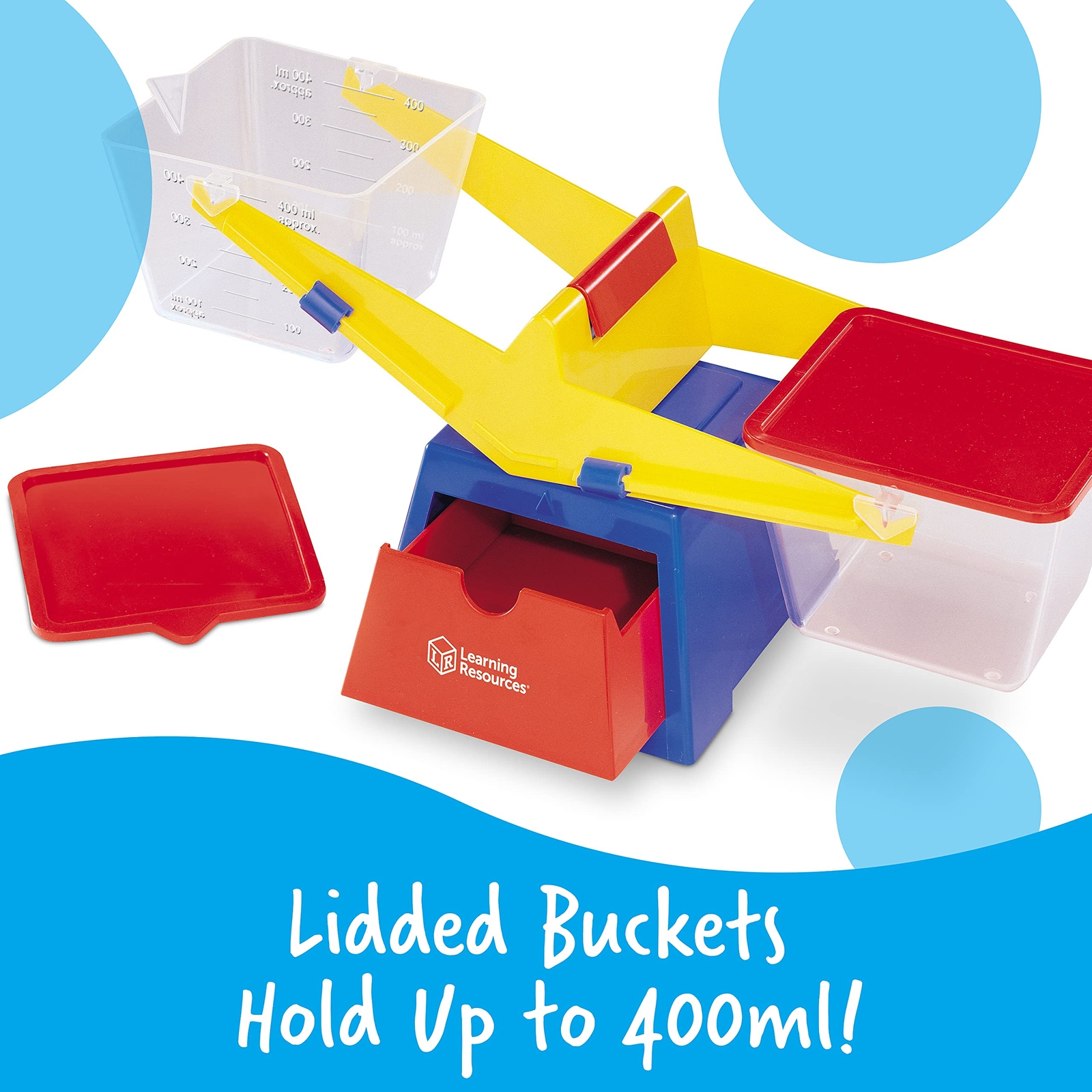 Multi Color Bucket Balance Scale for Kids STEM Learning and Measurement Tools
