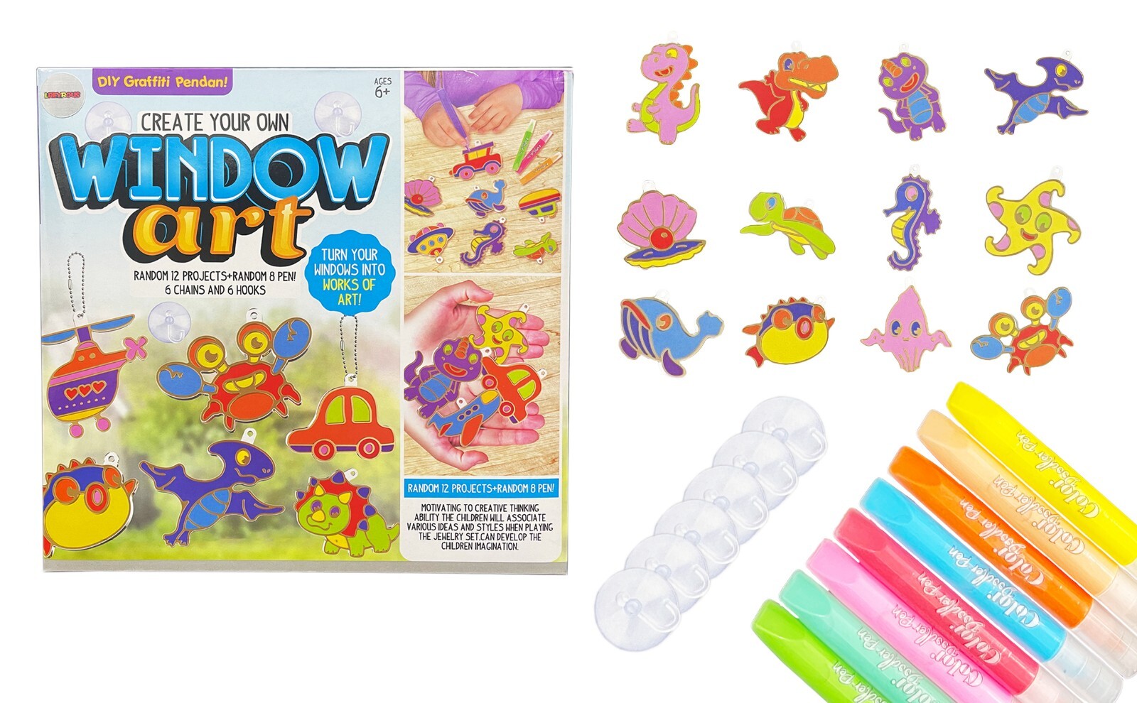 Children’s Window Art Toys Educational DIY Creative Graffiti Toys Suitable Kids