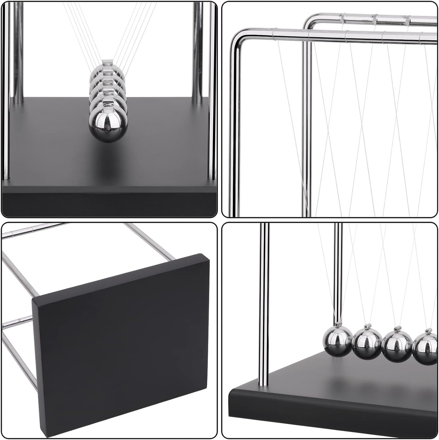Newtons Cradle Balance Balls Science Physics Gadget Desktop Decoration Kineti…