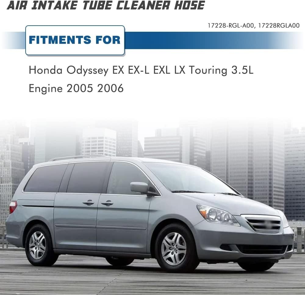 Air Intake Flow Hose Tube Compatible with 2005 2006 Odyssey EX EX-L EXL LX To…