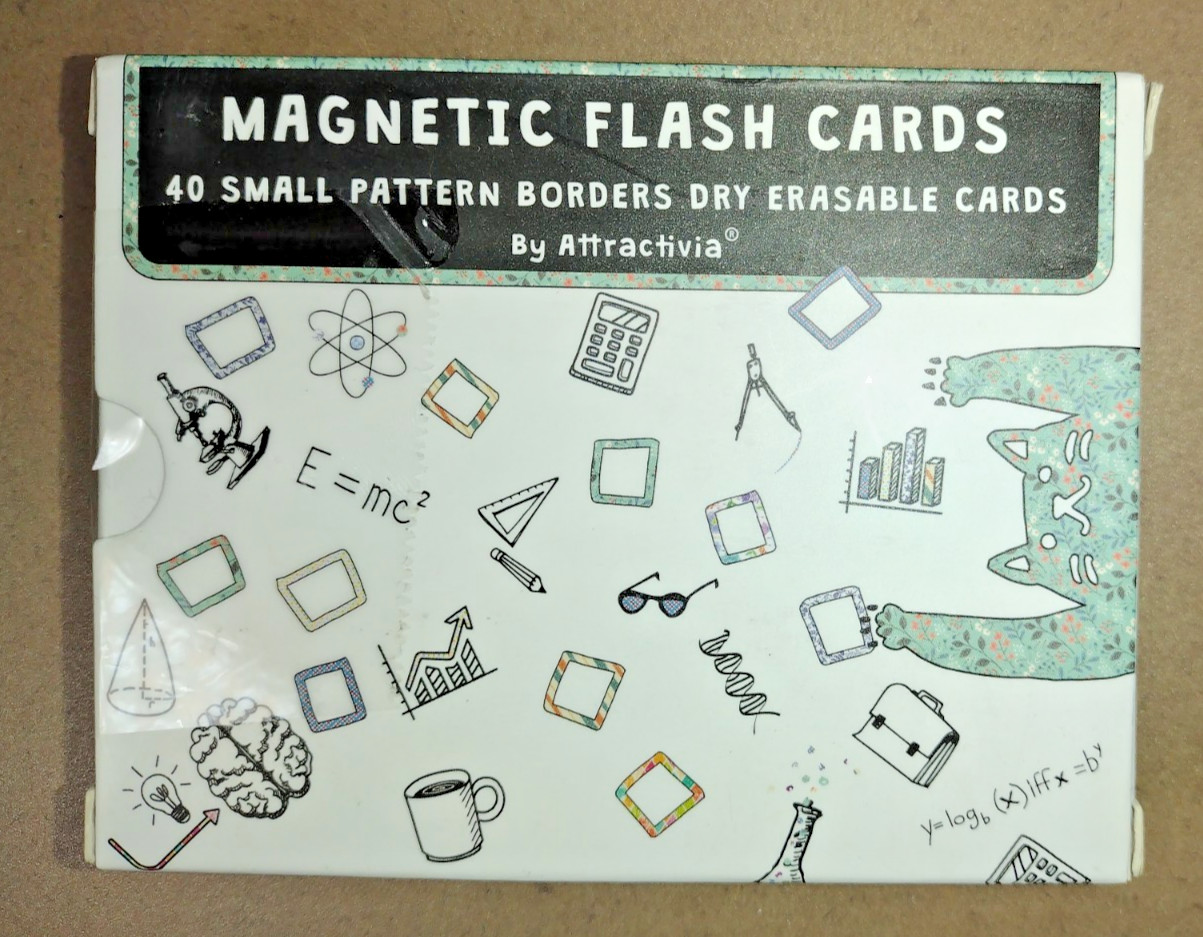 40 Blank Dry-Erasable Magnets by Attractiva
