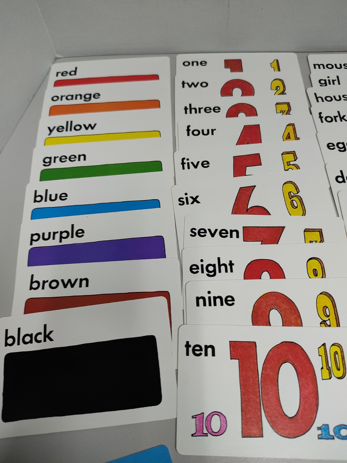 Vintage Whitman Help Yourself Flash Cards – Preschool Words & Phonics