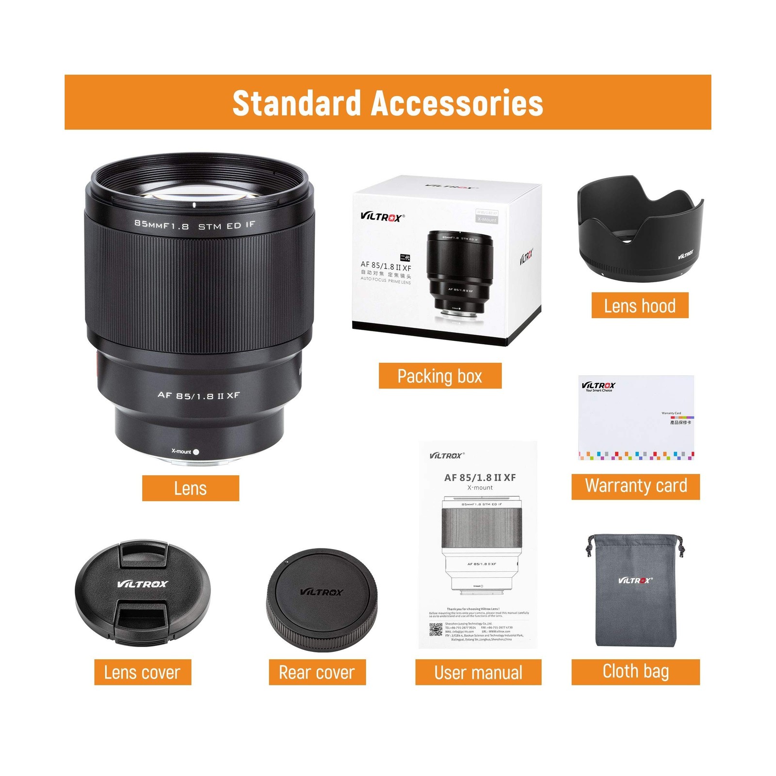 VILTROX 85mm f1.8 Mark II for Fuji x Mount 85mm ii Lens AF Auto Lens Portrait…