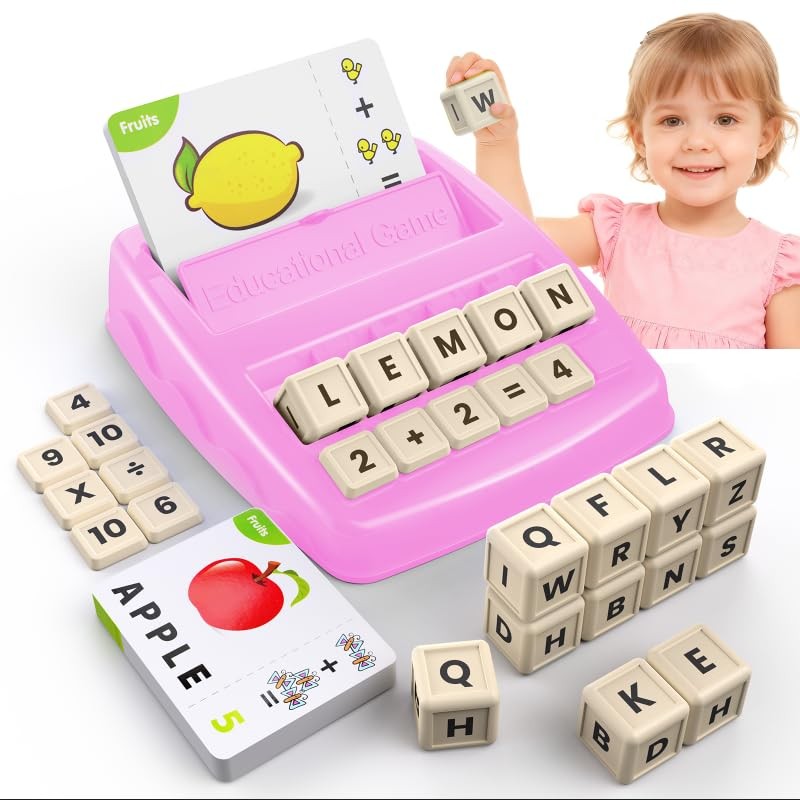 Educational Toys for Ages 3-8, Matching Letter Spelling Game ABC Learning, Le…
