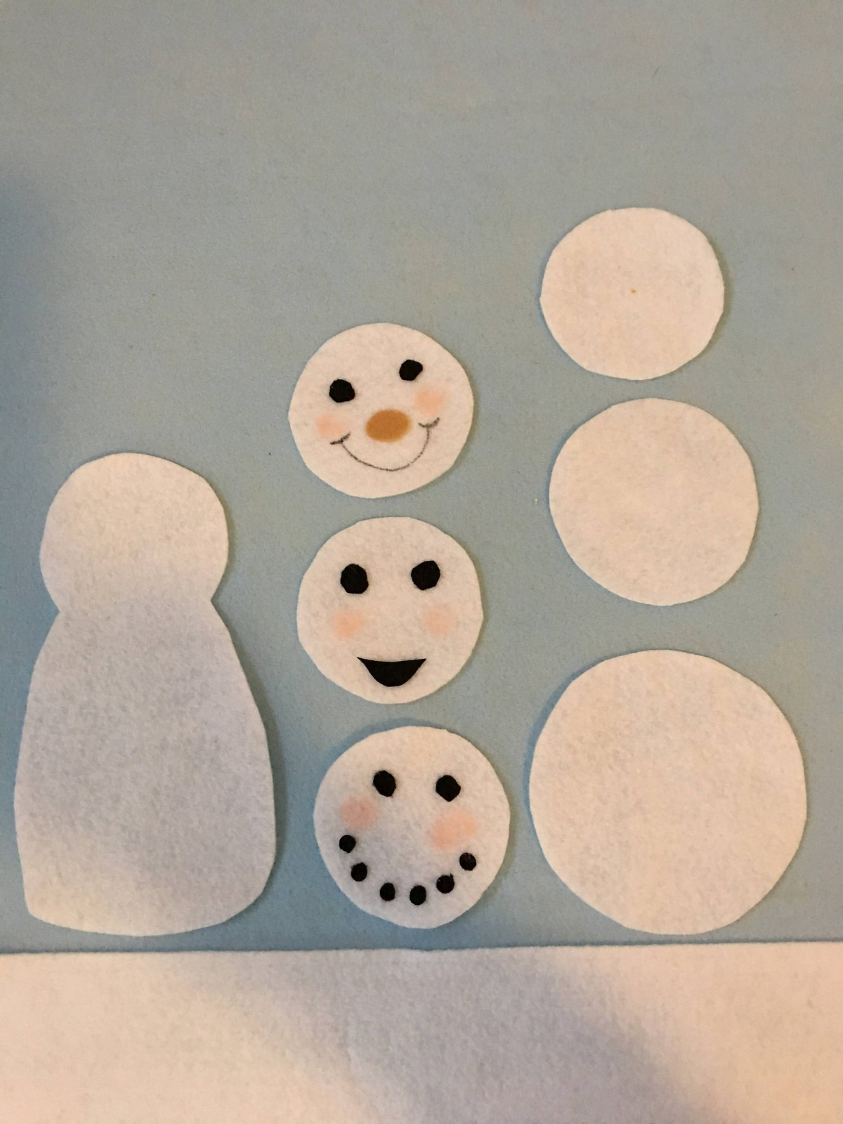 Let’s Build a Snowman Winter Fun Sample Set for Felt or Flannel Board Play