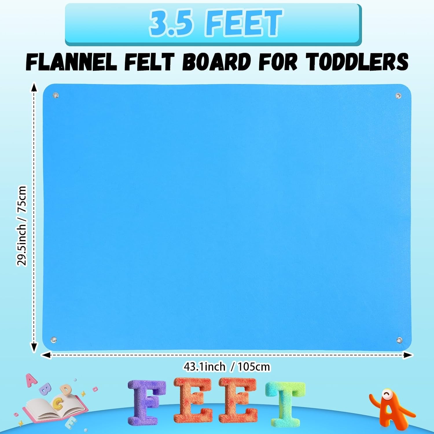 Flannel Board Stories Activity Kit 2 Pcs 41×29 Inch