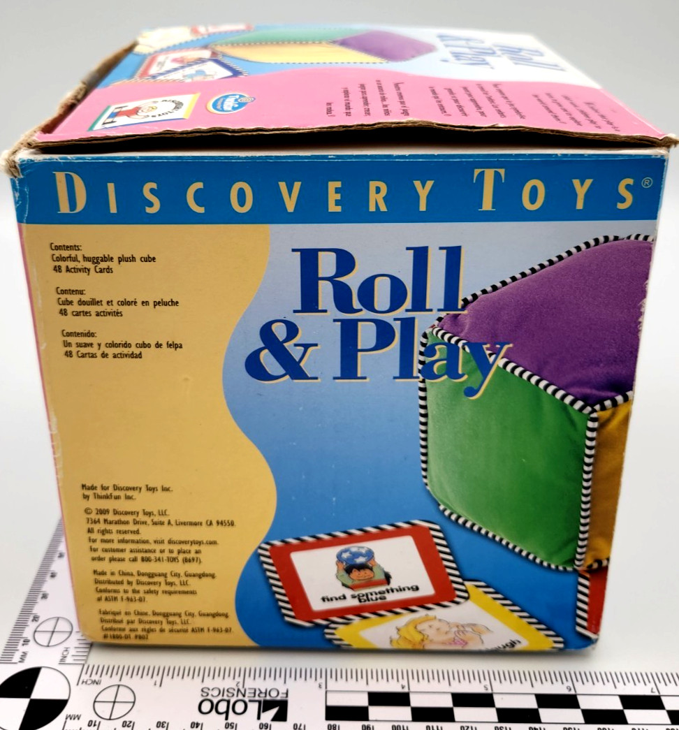 Discovery Toys Roll and Play Activity Cube w/48 Cards 1038 Educational Complete