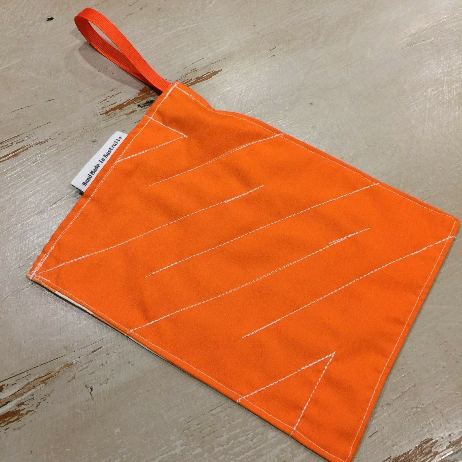 Marble Maze, Fabric, Puzzle, Sensory Learning Aid, Tactile, ADHD, Orange Gingham