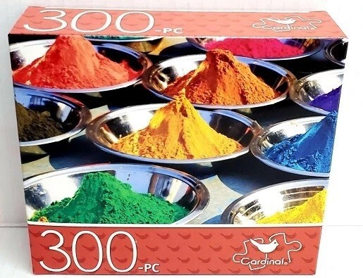 NEW 300PC PUZZLE JIGSAW SET TIKKA POWDERS HANDS COLORFUL EXPLOSION INDIA ART