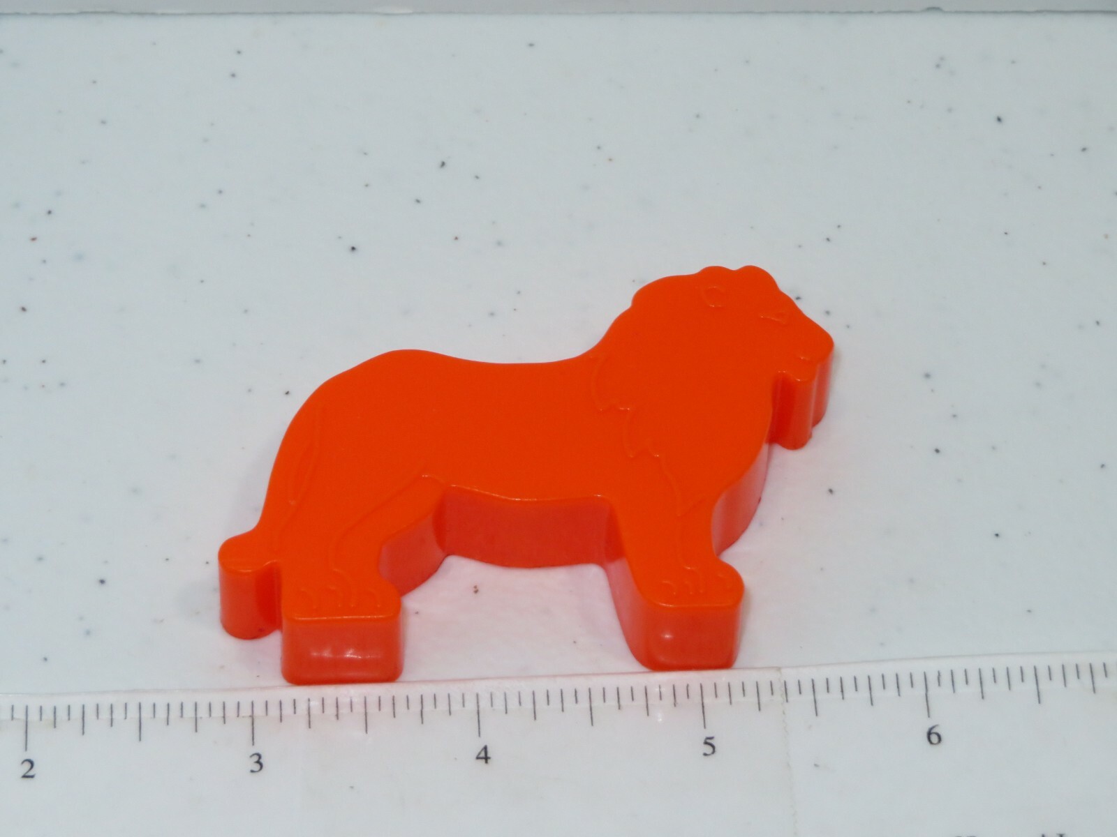1984 Discovery Toys Place & Trace Plastic Orange Lion Replacement Part Only