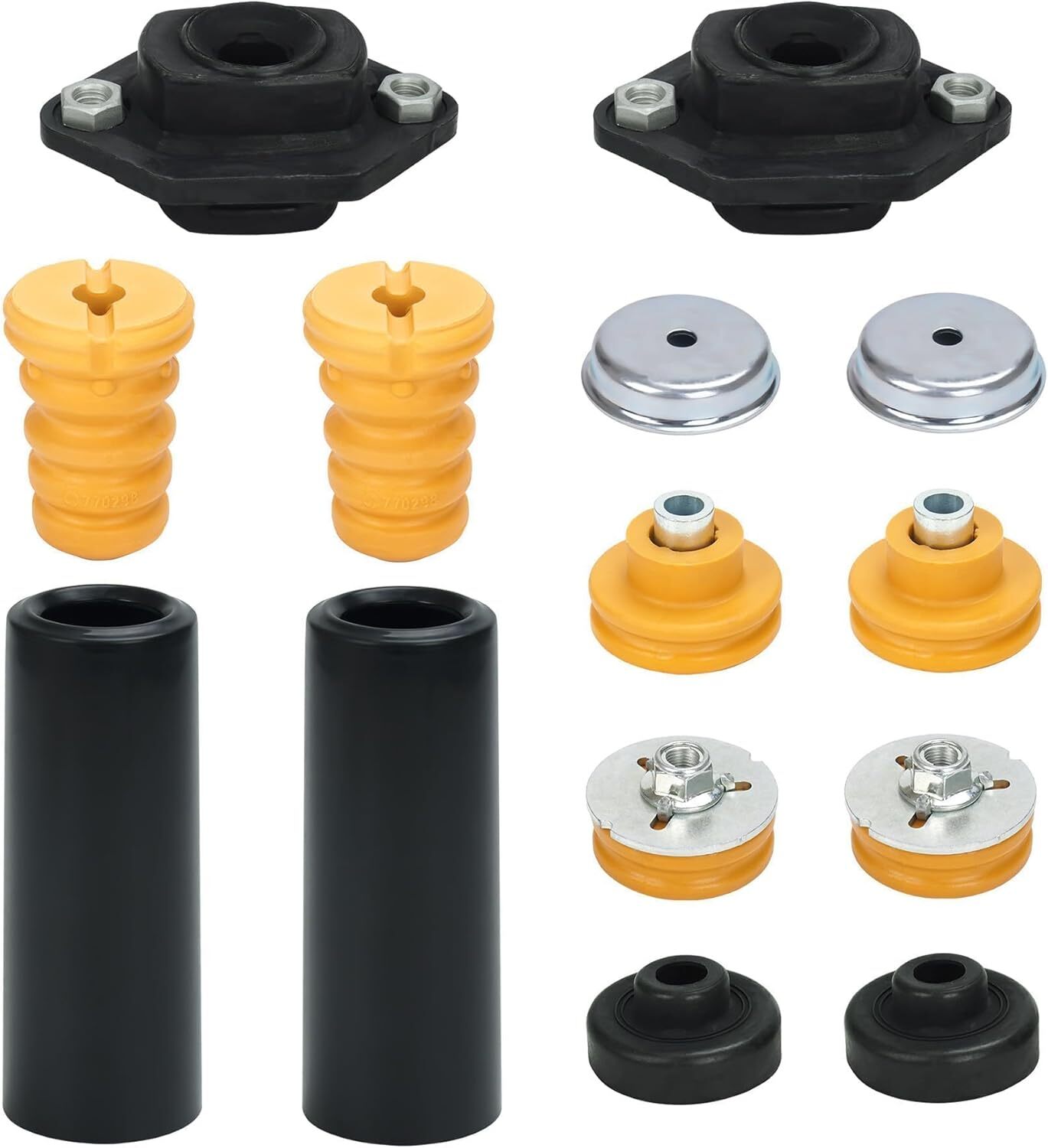 Rear Upper Lower Shock Mounts Grommets & Bump Stops Kit Compatible with E82 E87