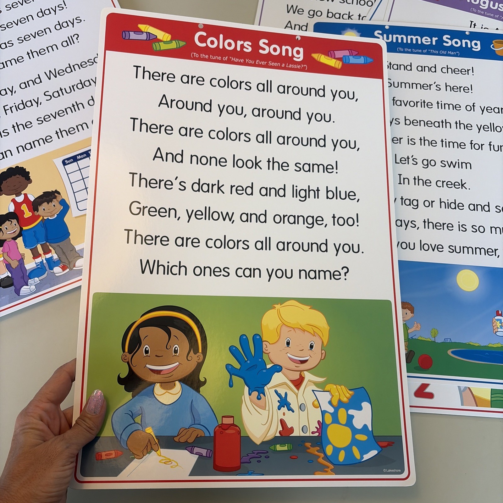 Lakeshore Learning Circle Time Song Poster Pack Classroom 20 Posters