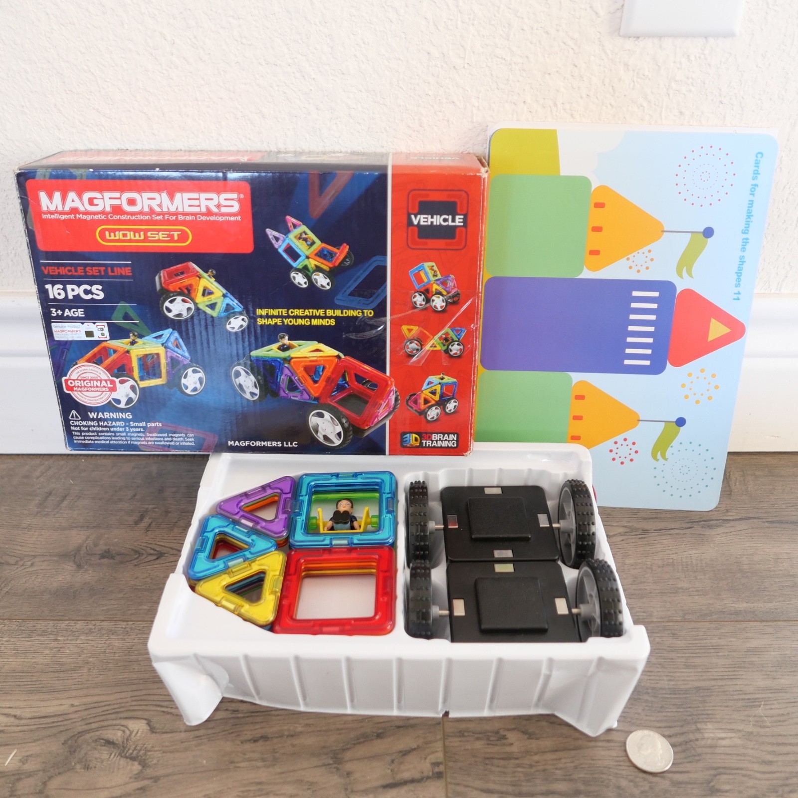 Magformers WOW Set 16-Piece Magnetic Construction Toy – STEM Learning