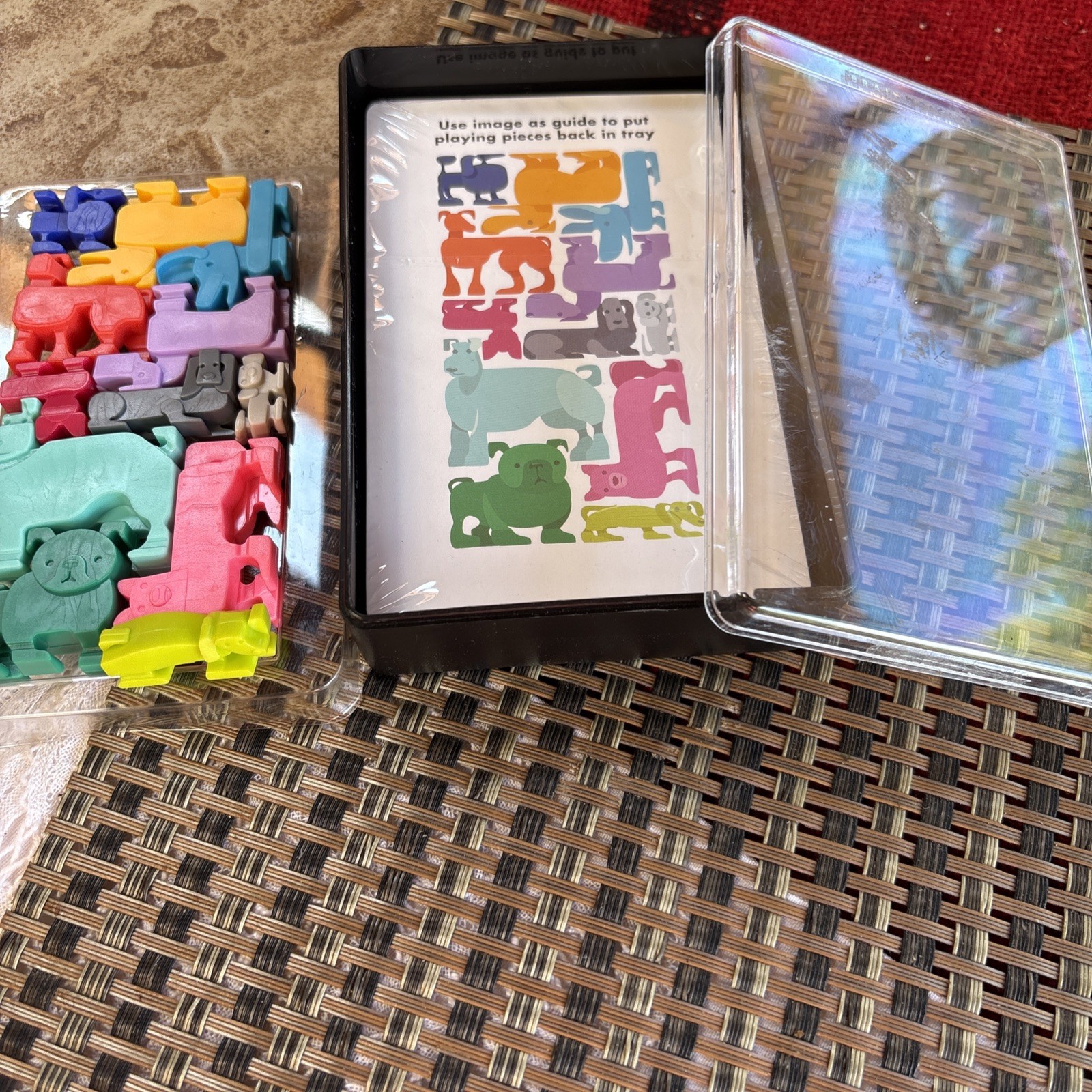 Dog Pile Game Pup Packing Puzzle 48 Puzzles Plastic Dog Stack Nestle Strategy
