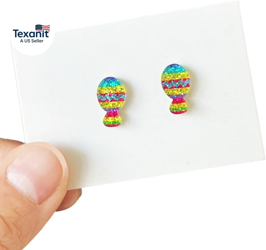 Best Mom Love Heart Stud Earrings,Cinco De Mayo Earrings Set for Women Statement