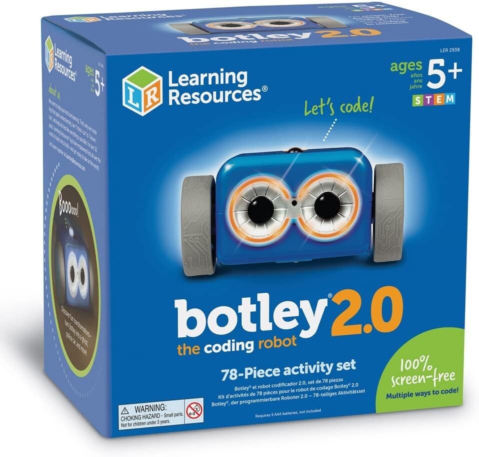 Learning Resources Botley The Coding Robot 2.0 Activity Set – 78 Pieces, Ages 5+