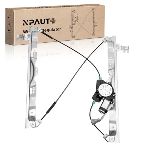 NPAUTO Front Left Driver Side Power Window Regulator with Motor Replacement for