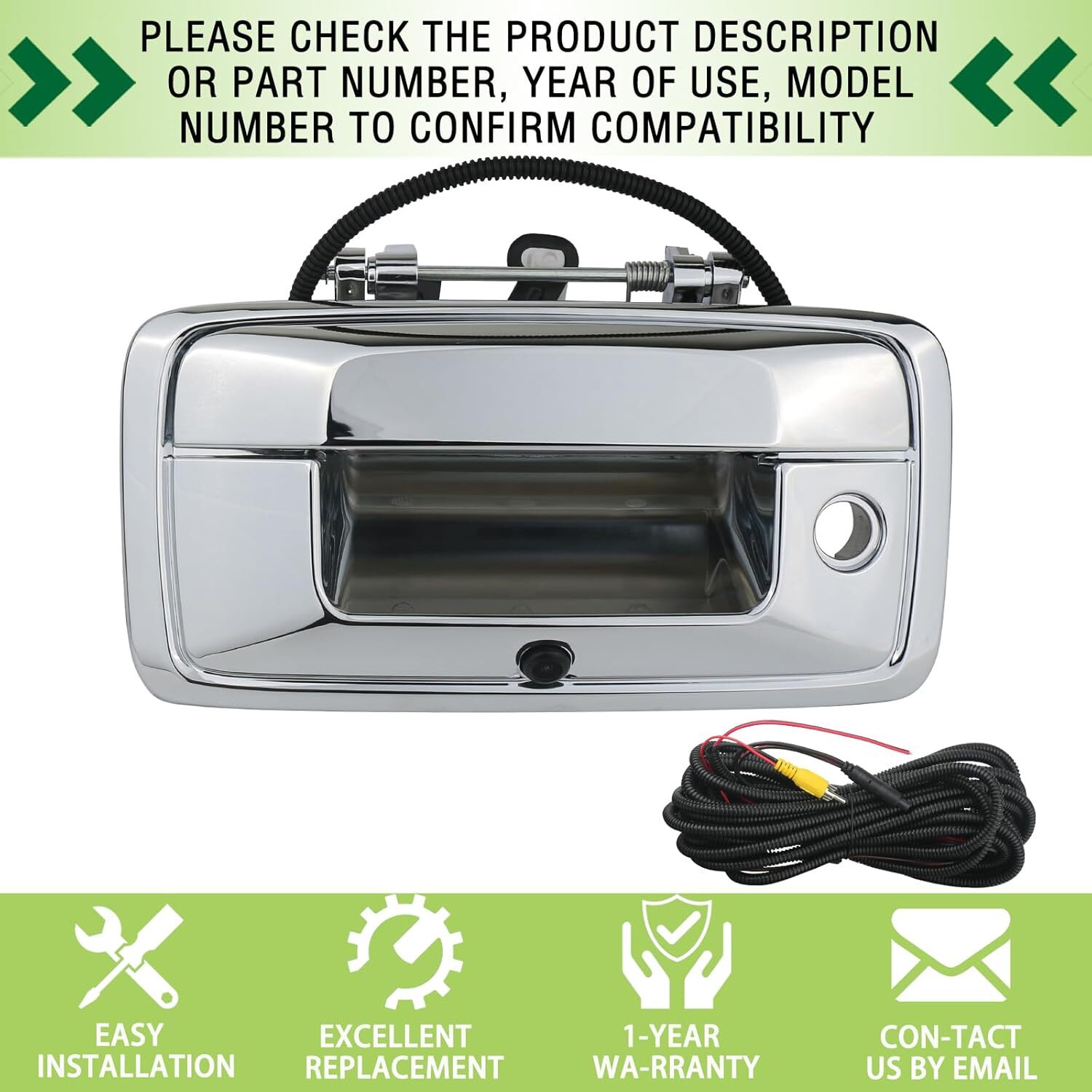 Backup Camera Tailgate Handle Rear View Camera Liftgate Latch Handle with