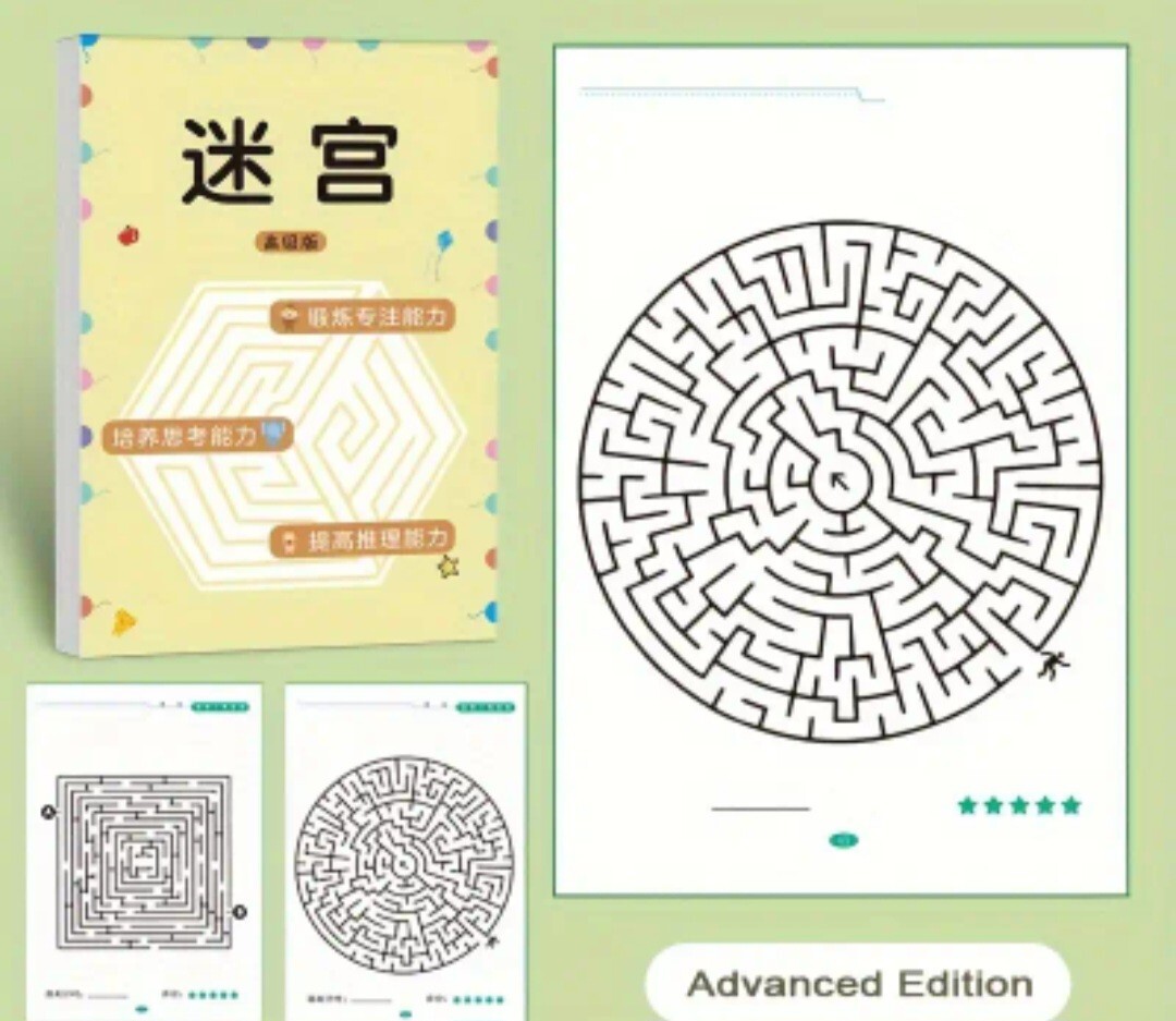 192 Patterns Concentration Maze Training Book, Student Thinking Development…