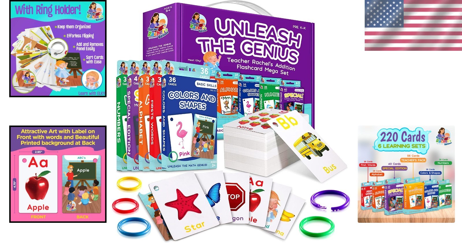 Discover Learning with 184 Toddler Flash Cards – Colors, Shapes, & Manners!