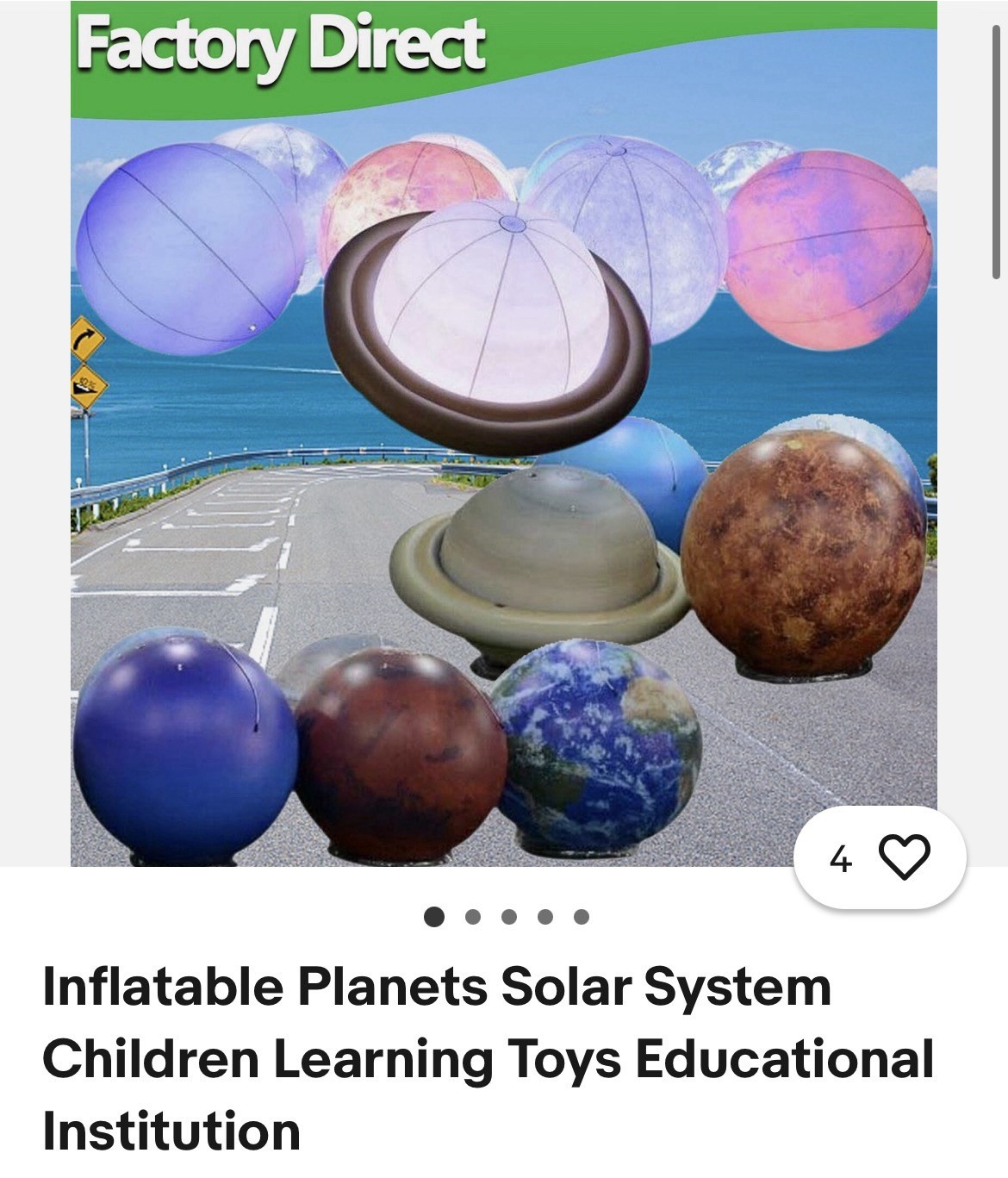 Factory Direct Inflatable Planets Solar System Educational Toy Astronomy