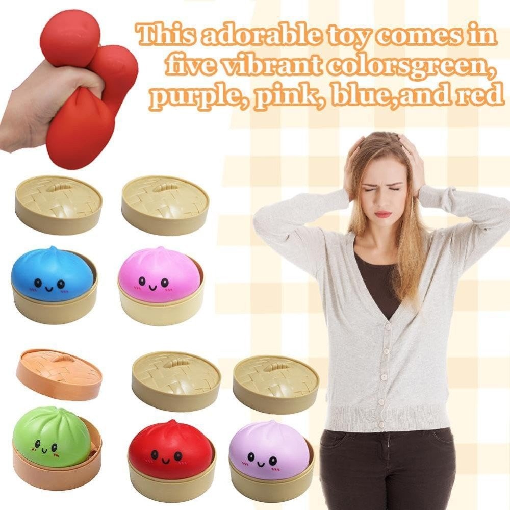 Giant Dumpling Steamed Bun Dumpling Toy Soft Adorable Squeezing Toy New OY
