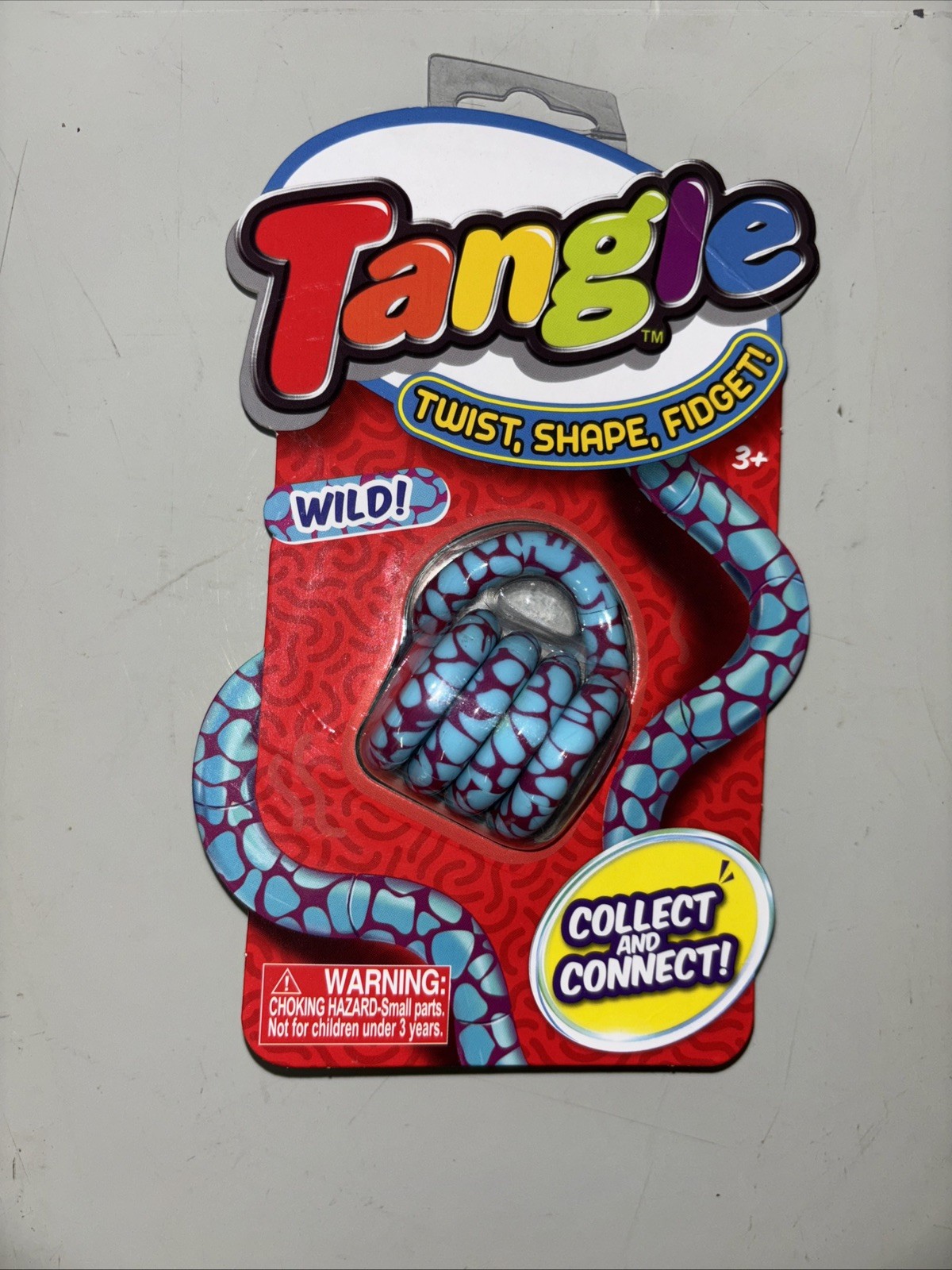 New Tangle Crazy, Rainbow Fidget Stress ADHD Autism SEN Sensory purple blue.