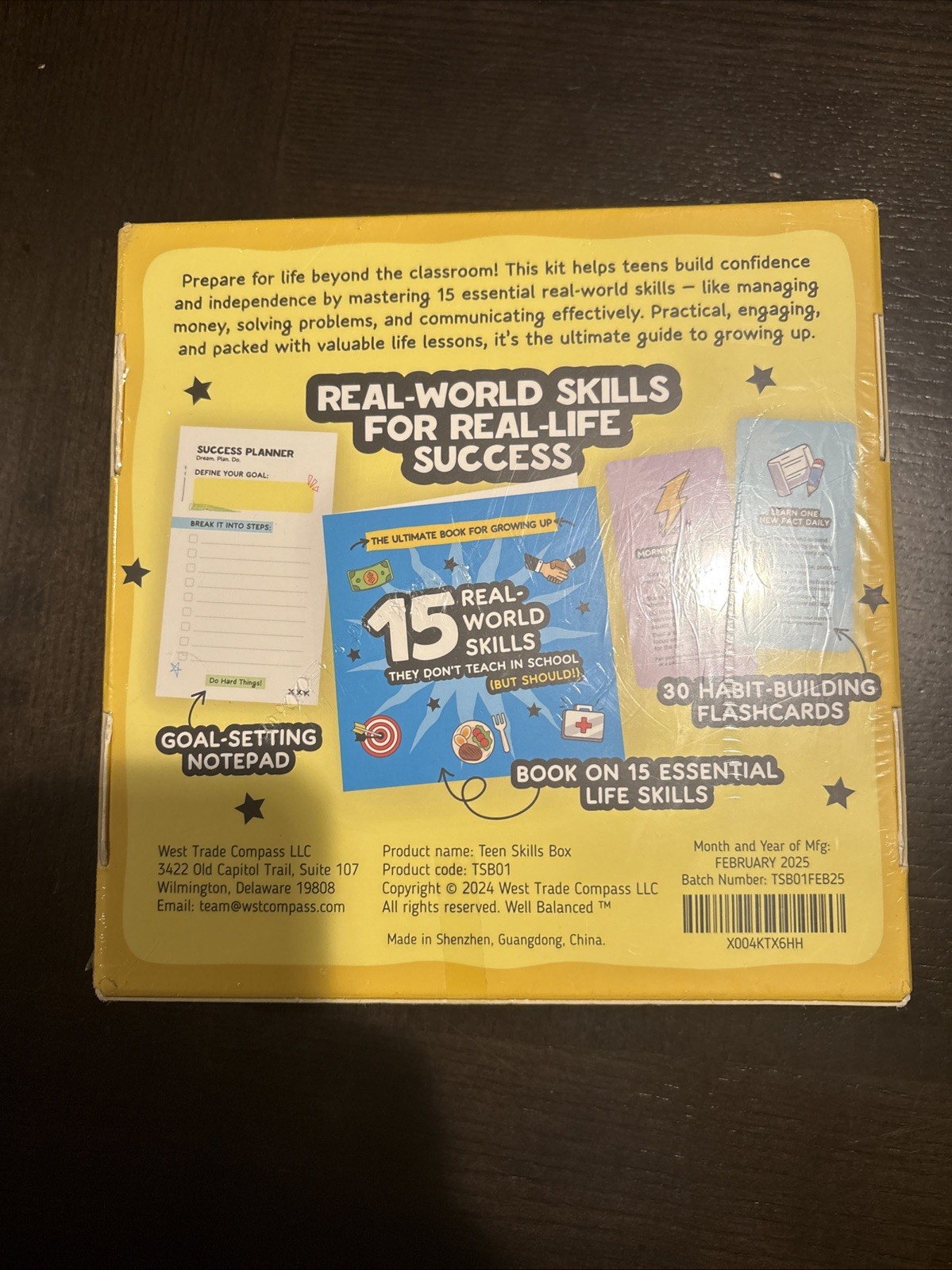 All In One Life Skills Kit Teen Skills Box Prepare Teen Boys for Real Life New