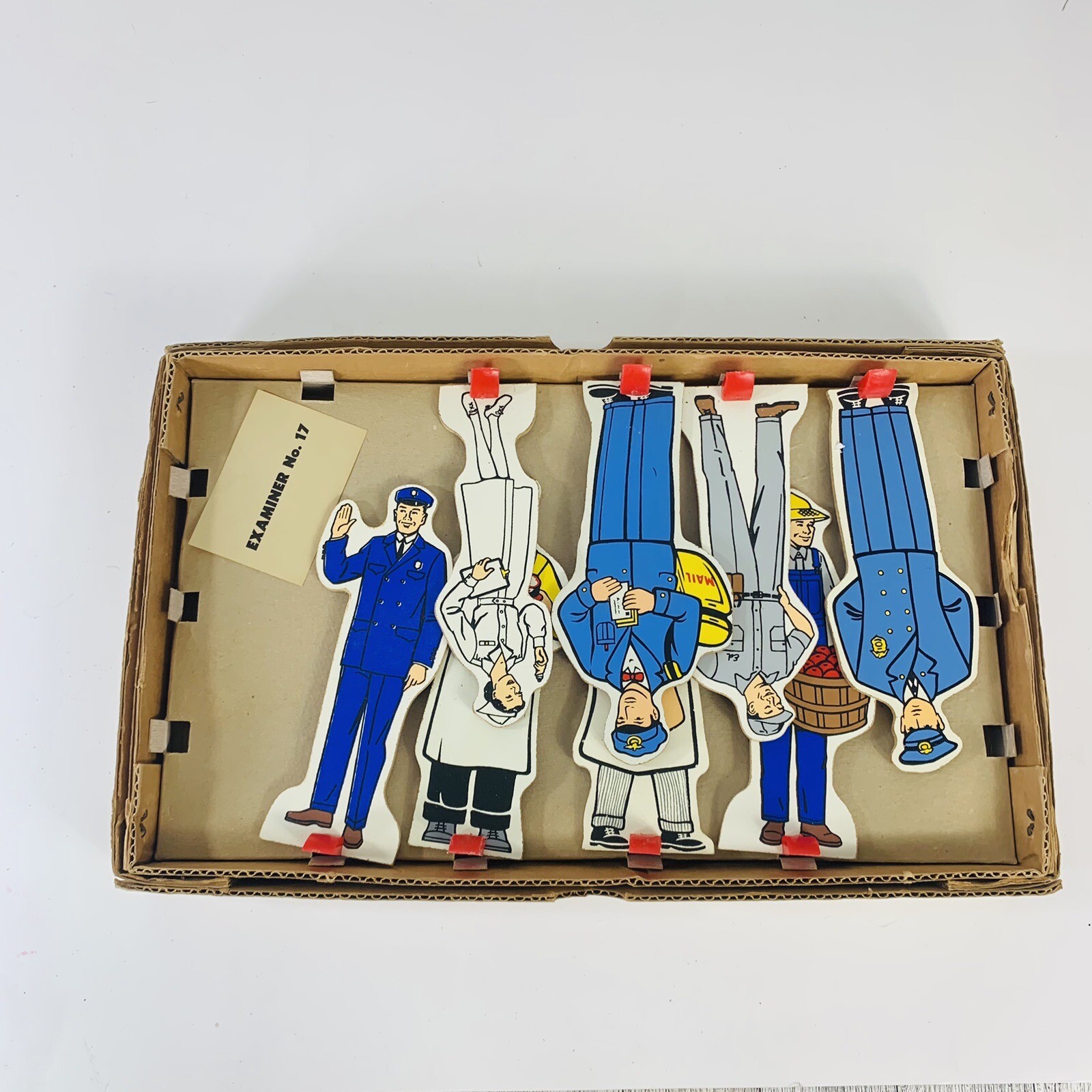 VTG Judy Story Set Of 8 Community Workers Stands Educational Collectibles 60s
