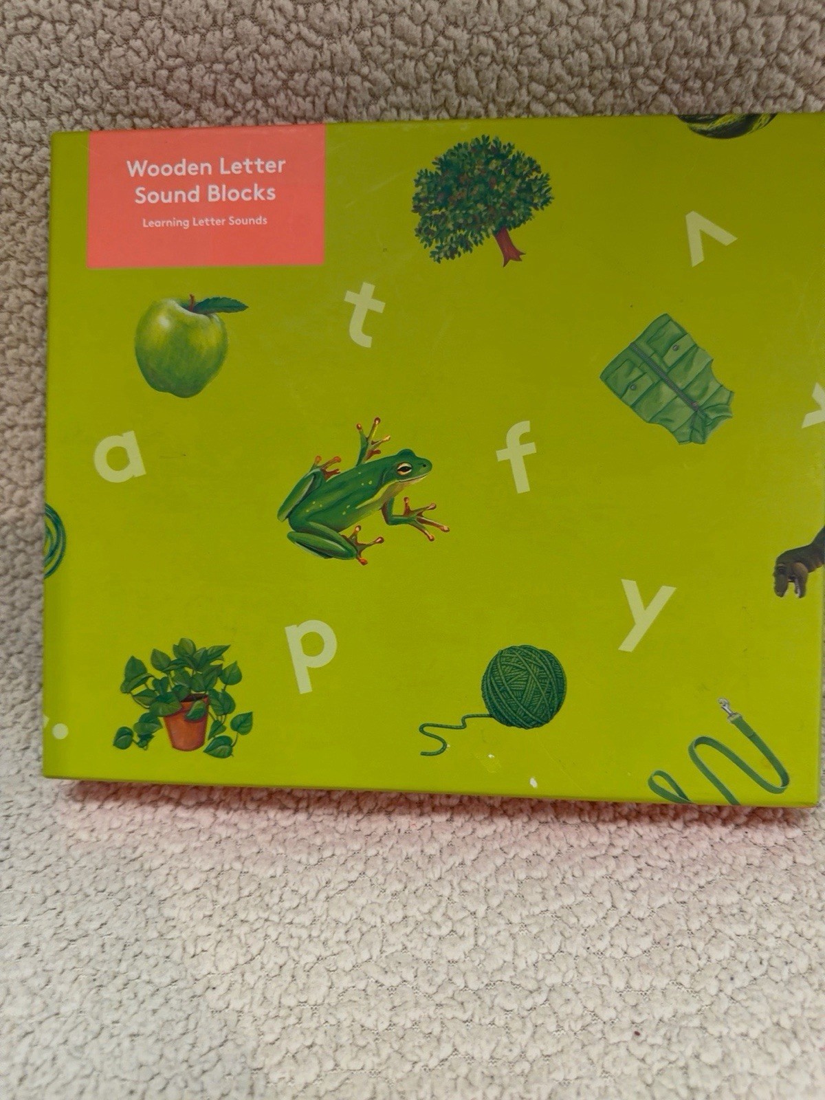 Lovevery Wooden Letter Sound Blocks Complete A-Z Learning Toy Missing Instructio