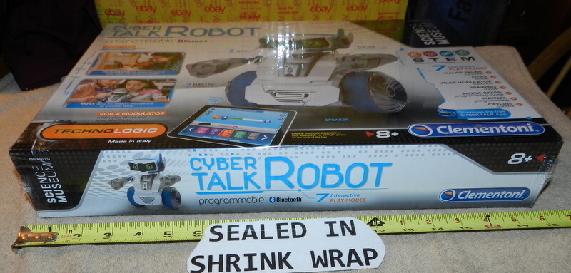 Cyber Talk Robot Programmable Talking Interactive Play Walkie Talkie Bluetooth